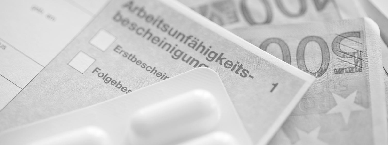 Krankentagegeldversicherung / Krankenhaustagegeldversicherung